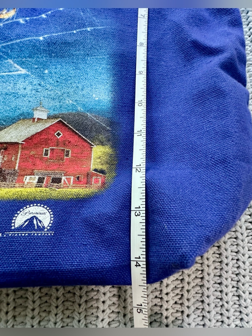 NWT 2006 PARAMOUNT STUDIOS PROMO ITEM: Charlotte's Web Movie Canvas Tote Bag 💙🐷💙 - Picture 8 of 8